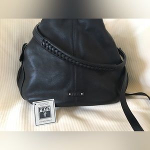 Beautiful Frye drawstring bag in EUC. Black